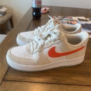 Nike Air Force 1 Low Beige and Orange